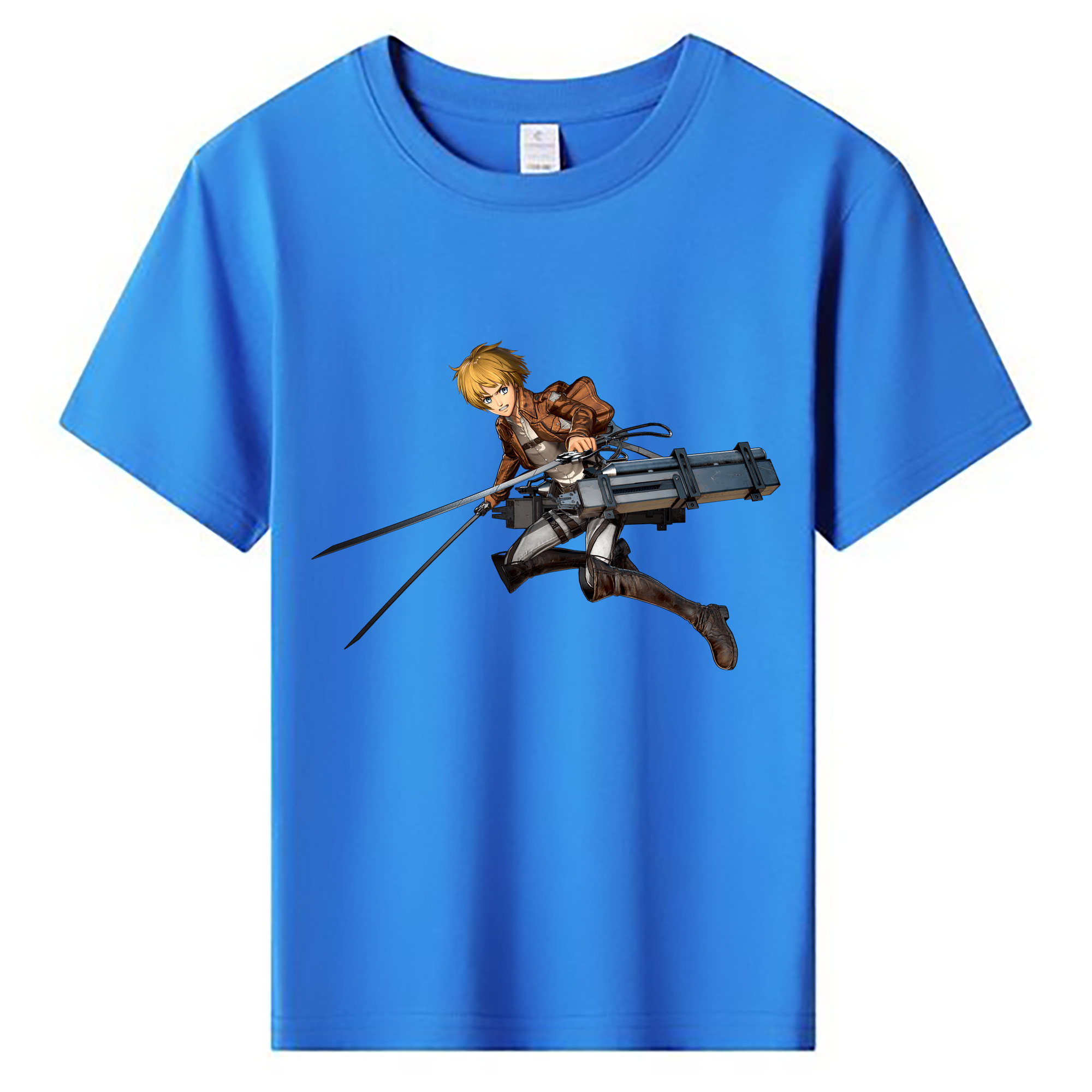 （画像用） 進撃の巨人 アルミン·アルレルト Attack on Titan Armin Arlert 綿100％キッズTシャツ（フロントプリント）